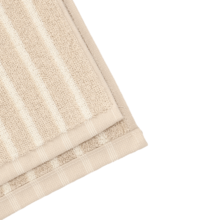Toalla Drift 30x50 cm, Beige-blanco Scandi Living