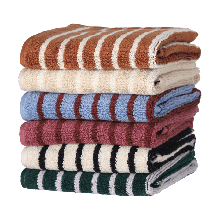 Toalla Drift 30x50 cm, Beige-blanco Scandi Living