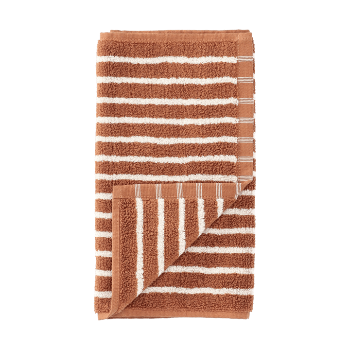Toalla Drift 30x50 cm - Marrón-blanco - Scandi Living