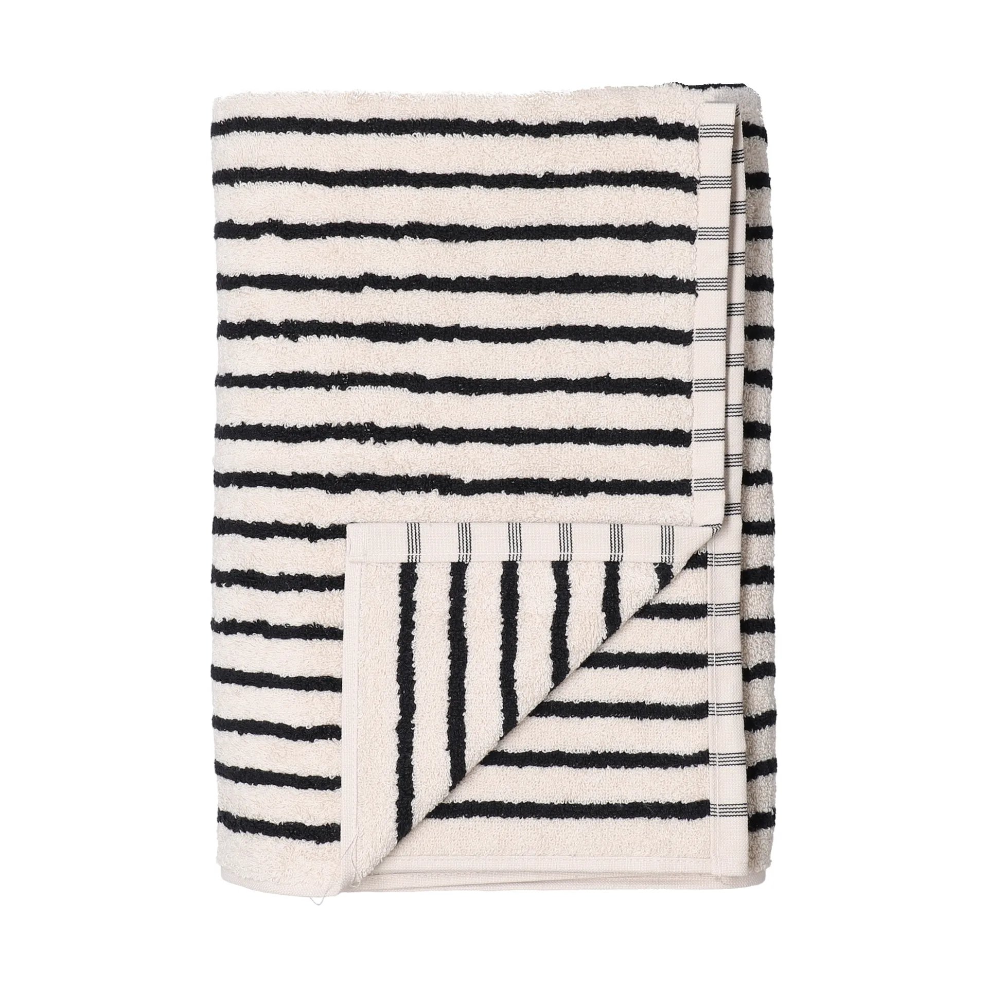 Toalla Drift 50x70 cm, Blanco-negro Scandi Living