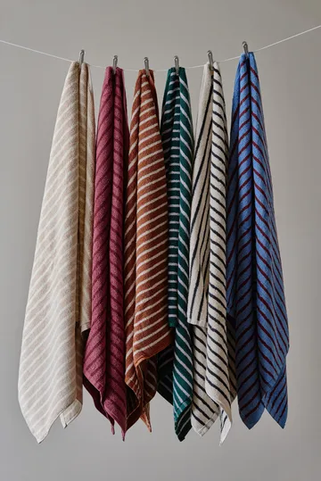 Toallas de baño Drift 100x150 cm, 2-pack - Azul-rojo - Scandi Living