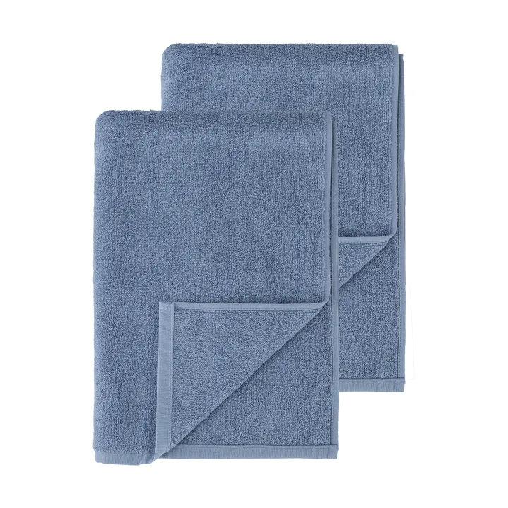 Toallas de baño Drift 100x150 cm, 2-pack - Azul - Scandi Living