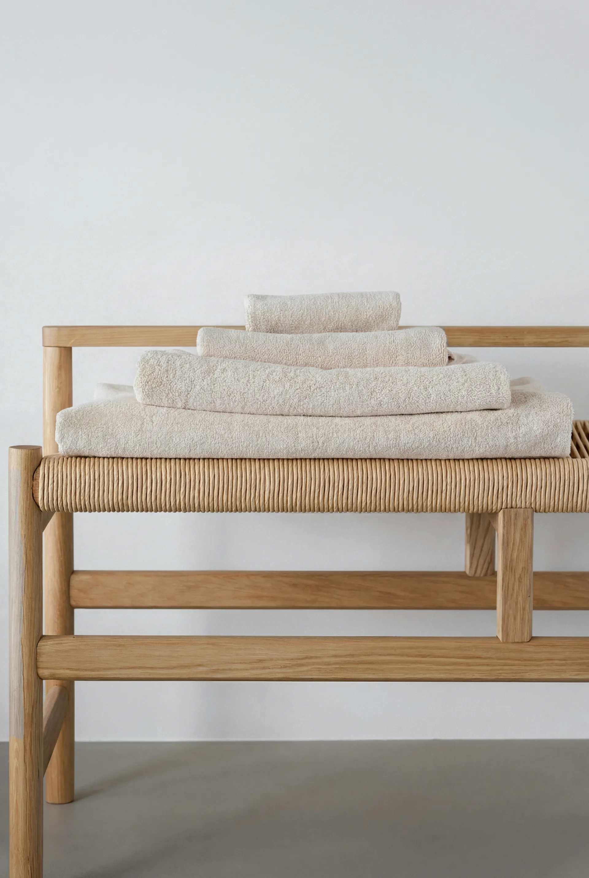 Toallas de baño Drift 100x150 cm, 2-pack - Blanco Scandi Living