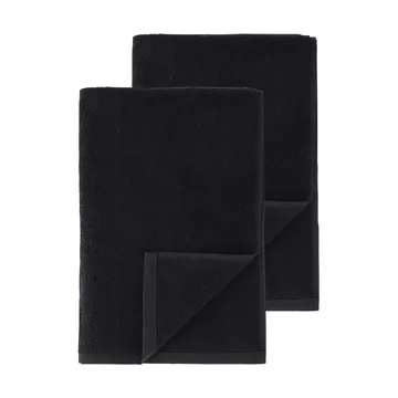 Toallas de baño Drift 100x150 cm, 2-pack - Negro - Scandi Living