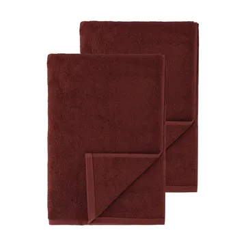 Toallas de baño Drift 100x150 cm, 2-pack - Rojo - Scandi Living