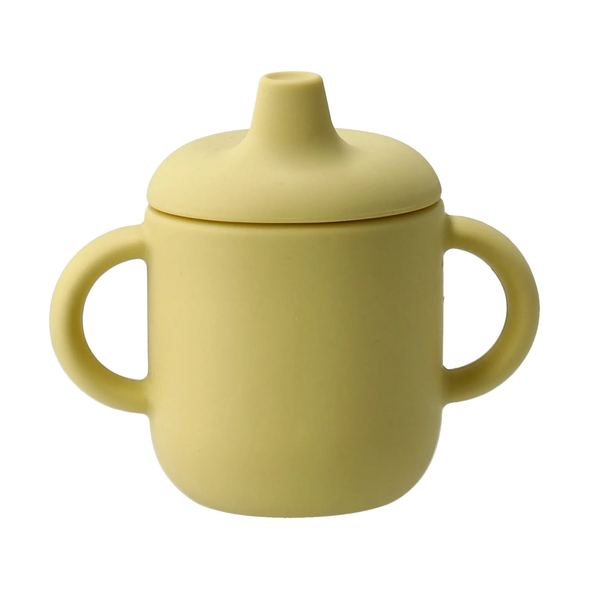 Vaso con boquilla Elvie silicona 180 ml, Lemon Scandi Living