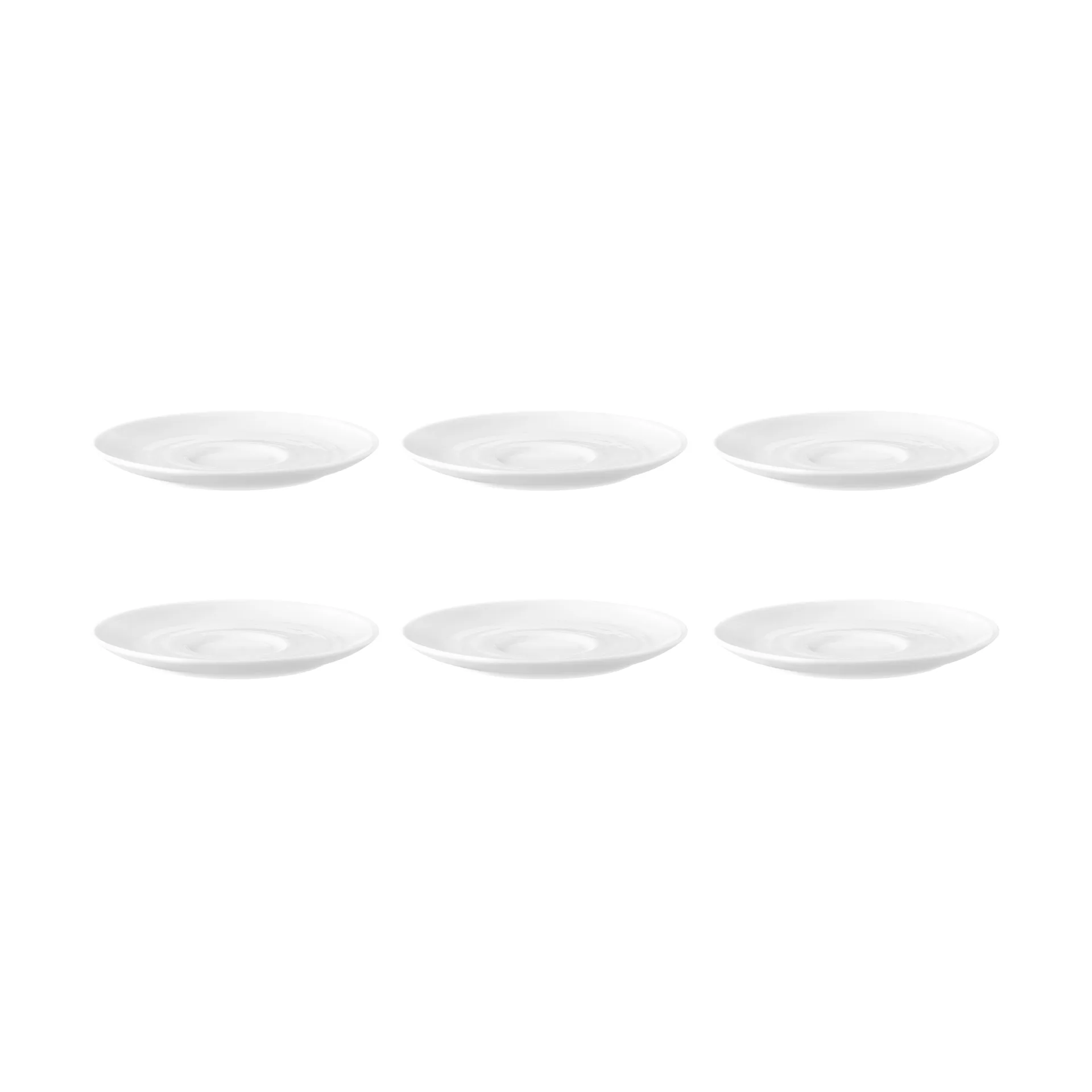 6 Platos de café Terra Ø12 cm, Blanco Seltmann Weiden