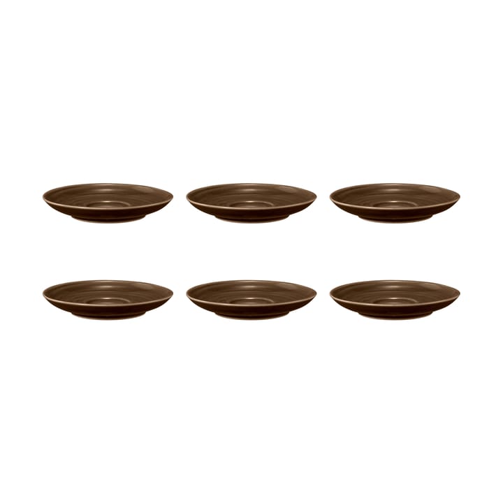 6 Platos de café Terra Ø12 cm - Earth Brown - Seltmann Weiden
