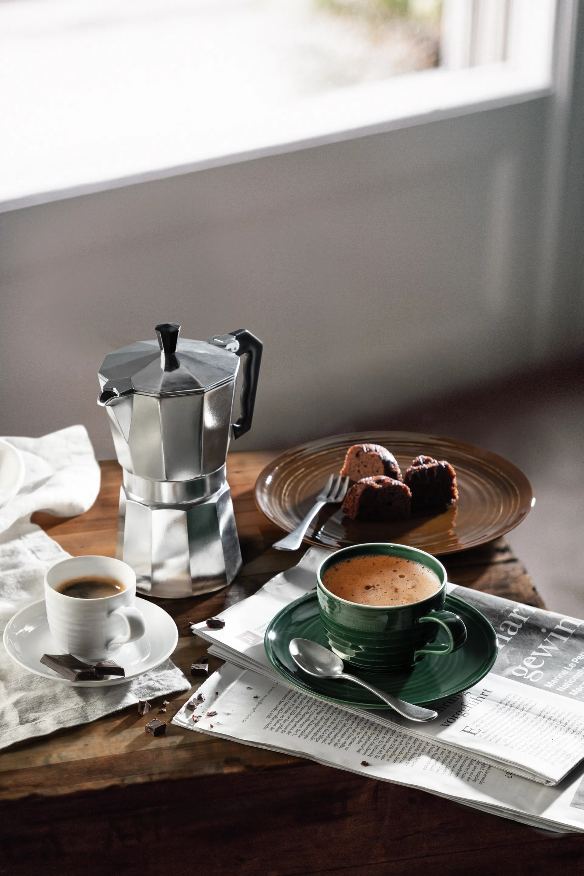 6 Platos de café Terra Ø12 cm, Earth Brown Seltmann Weiden