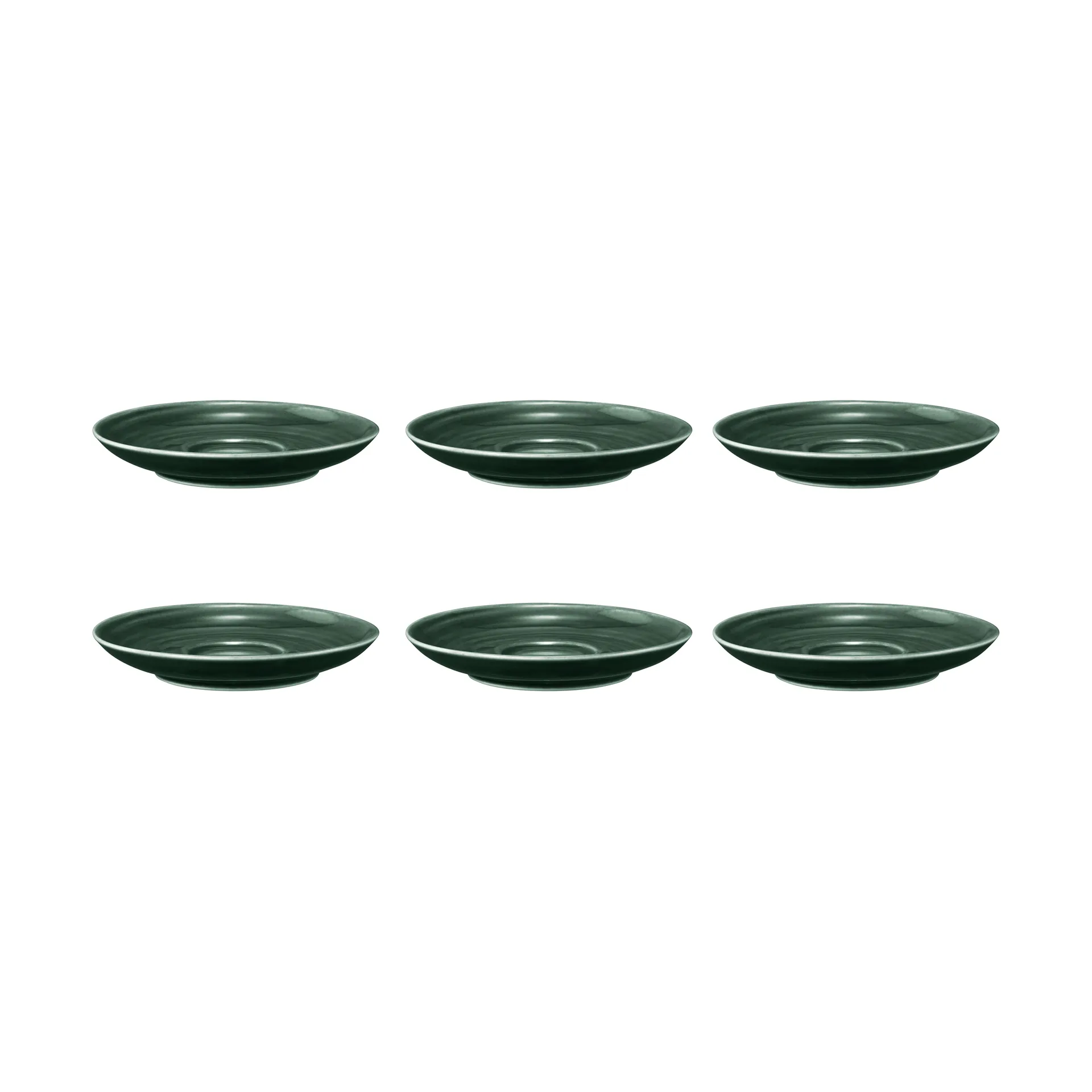 6 Platos de café Terra Ø12 cm, Moss Green Seltmann Weiden