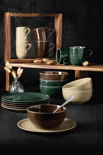 6 Platos de café Terra Ø12 cm - Moss Green - Seltmann Weiden