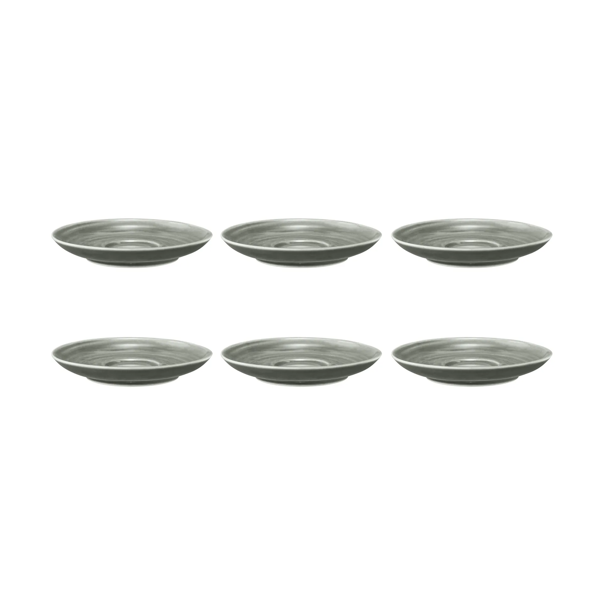 6 Platos de café Terra Ø12 cm, Pearl Grey Seltmann Weiden