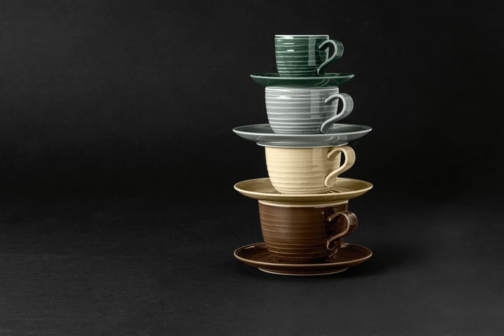 6 Platos de café Terra Ø12 cm - Pearl Grey - Seltmann Weiden