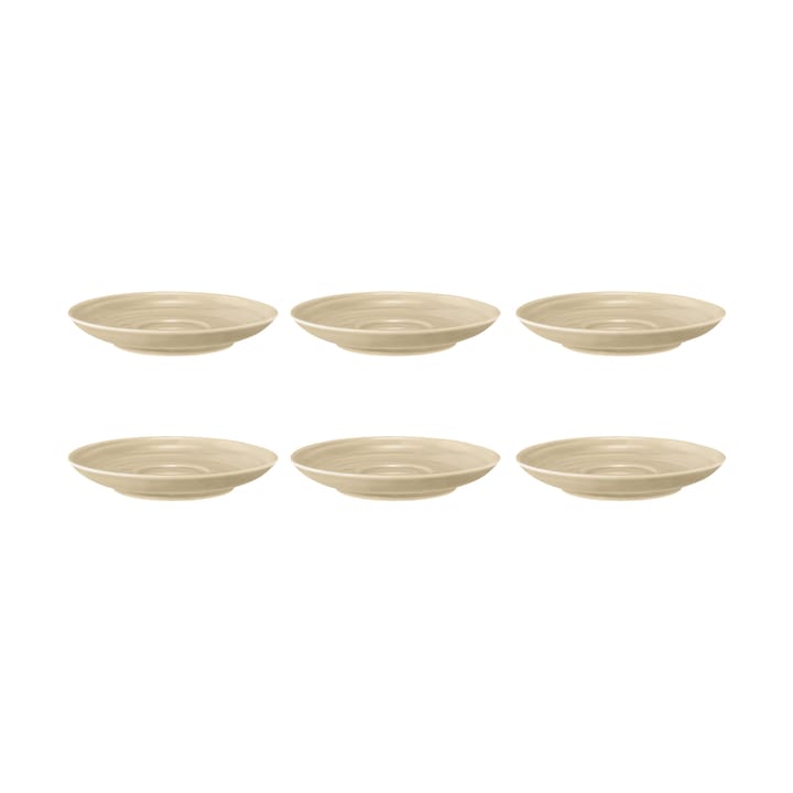 6 Platos de café Terra Ø12 cm - Sand Beige - Seltmann Weiden