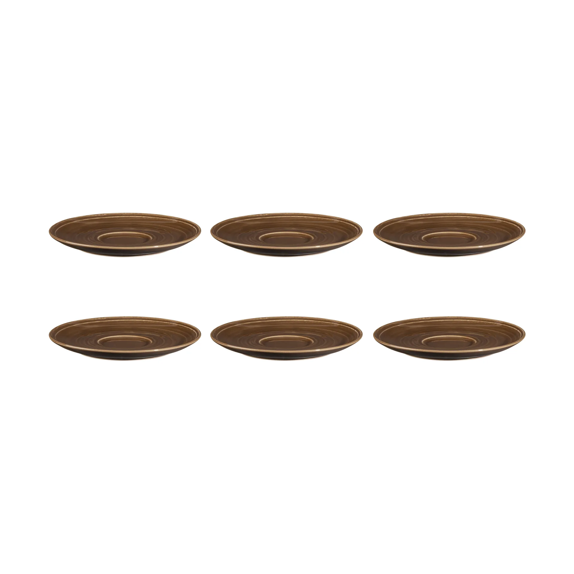6 Platos de café Terra Ø16,1 cm, Earth Brown Seltmann Weiden