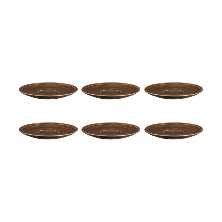 6 Platos de café Terra Ø16,1 cm - Earth Brown - Seltmann Weiden