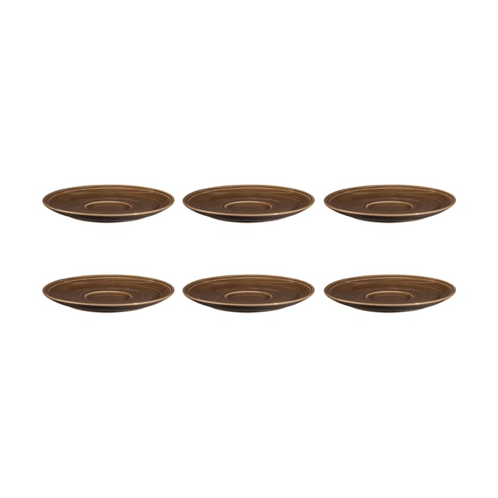 6 Platos de café Terra Ø16,1 cm - Earth Brown - Seltmann Weiden