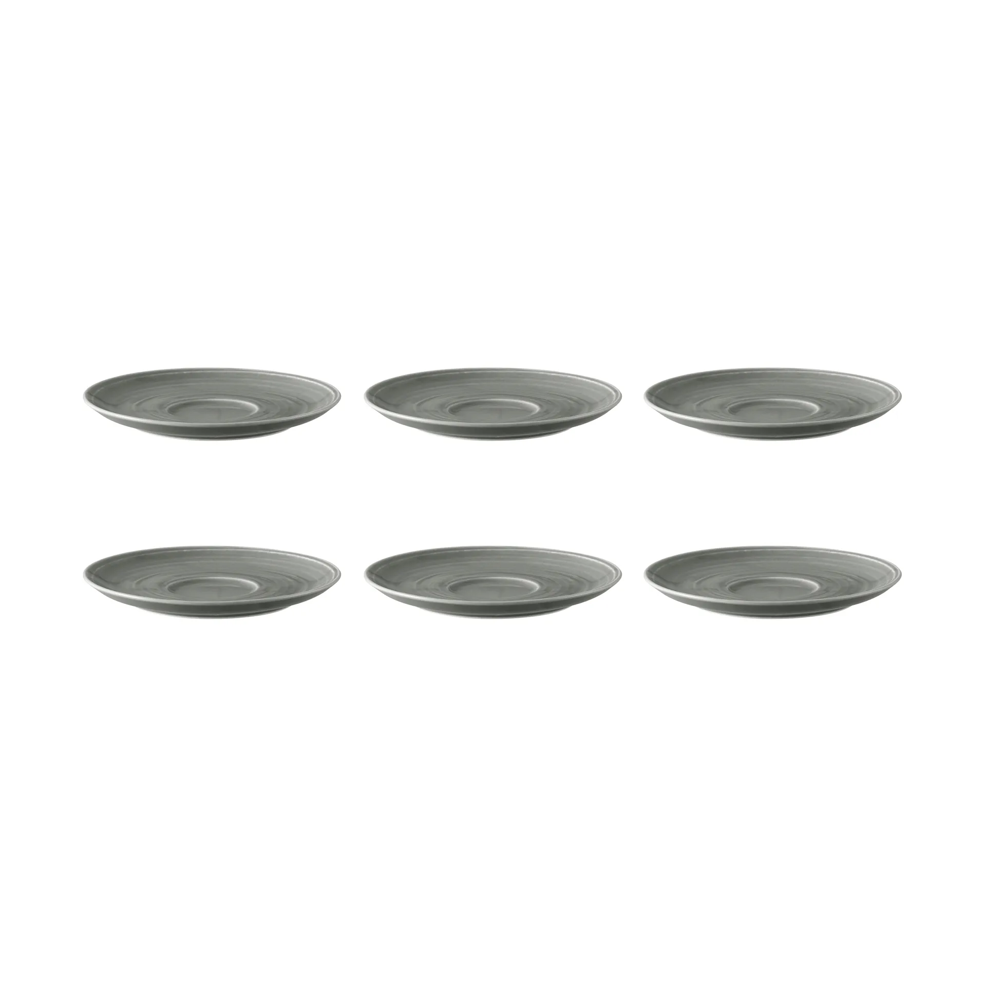 6 Platos de café Terra Ø16,1 cm, Pearl Grey Seltmann Weiden