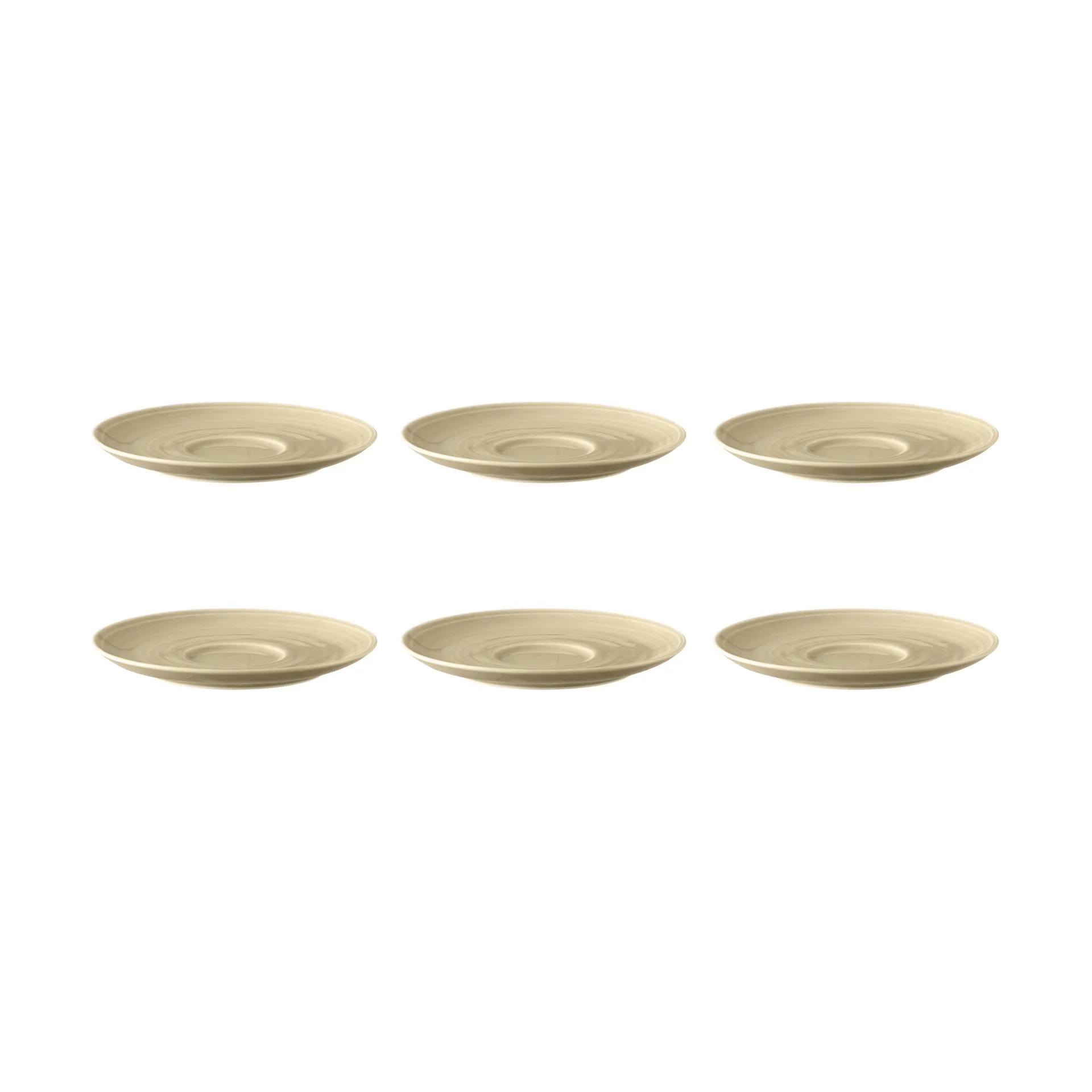 6 Platos de café Terra Ø16,1 cm, Sand Beige Seltmann Weiden