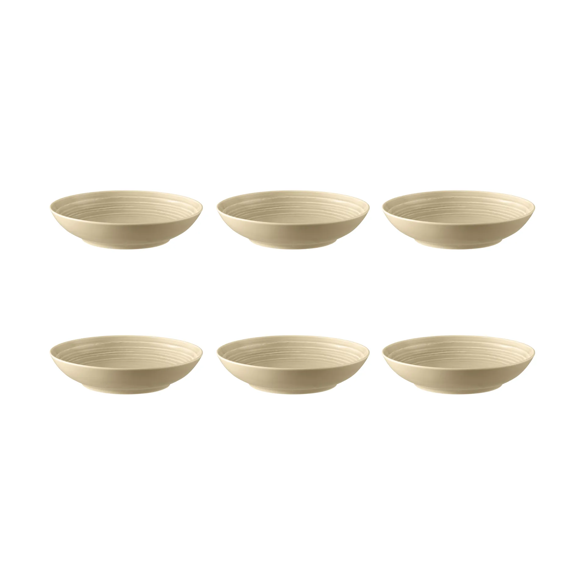 6 Platos hondos Terra Ø21,2 cm, Sand Beige Seltmann Weiden