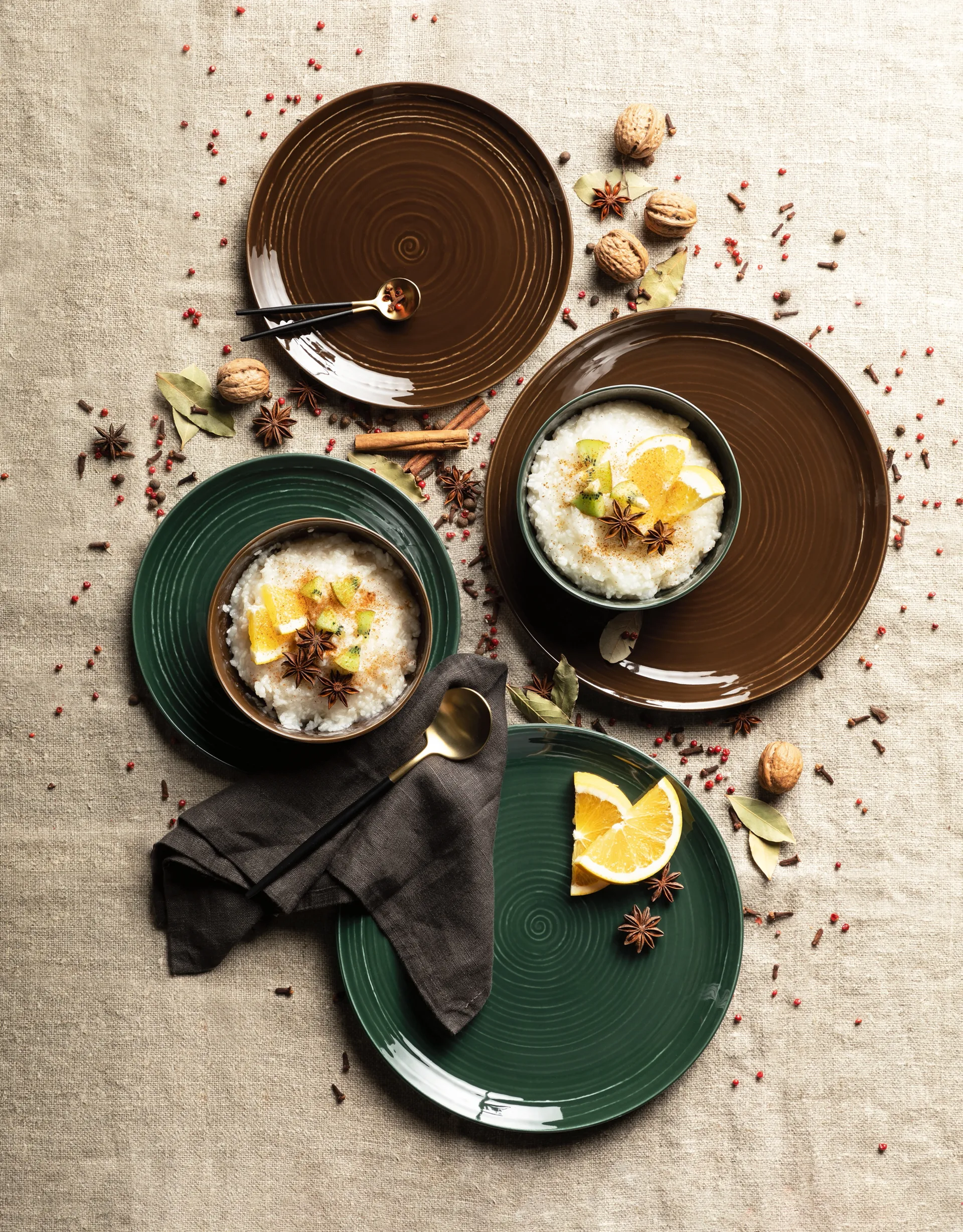 6 Platos Terra Ø22,7 cm, Moss Green Seltmann Weiden