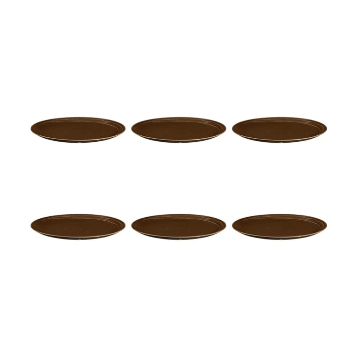 6 Platos Terra Ø27,8 cm - Earth Brown - Seltmann Weiden