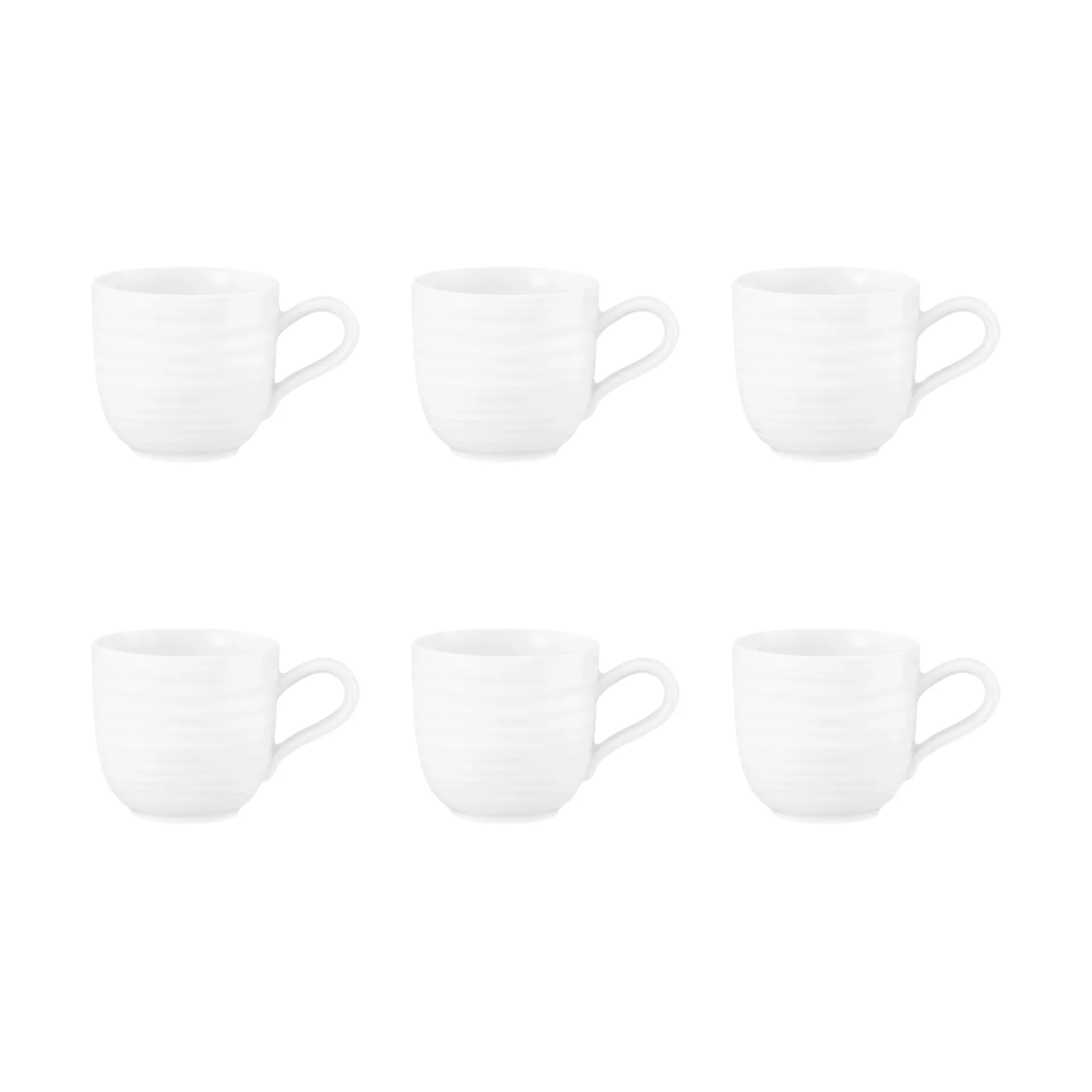 6 Tazas espresso Terra 9 cl, Blanco Seltmann Weiden