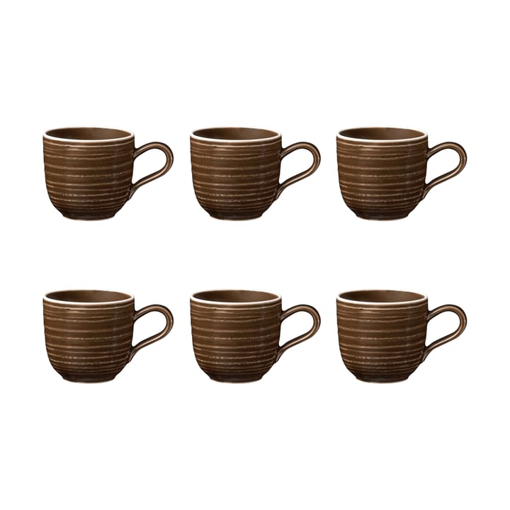 6 Tazas espresso Terra 9 cl - Earth Brown - Seltmann Weiden