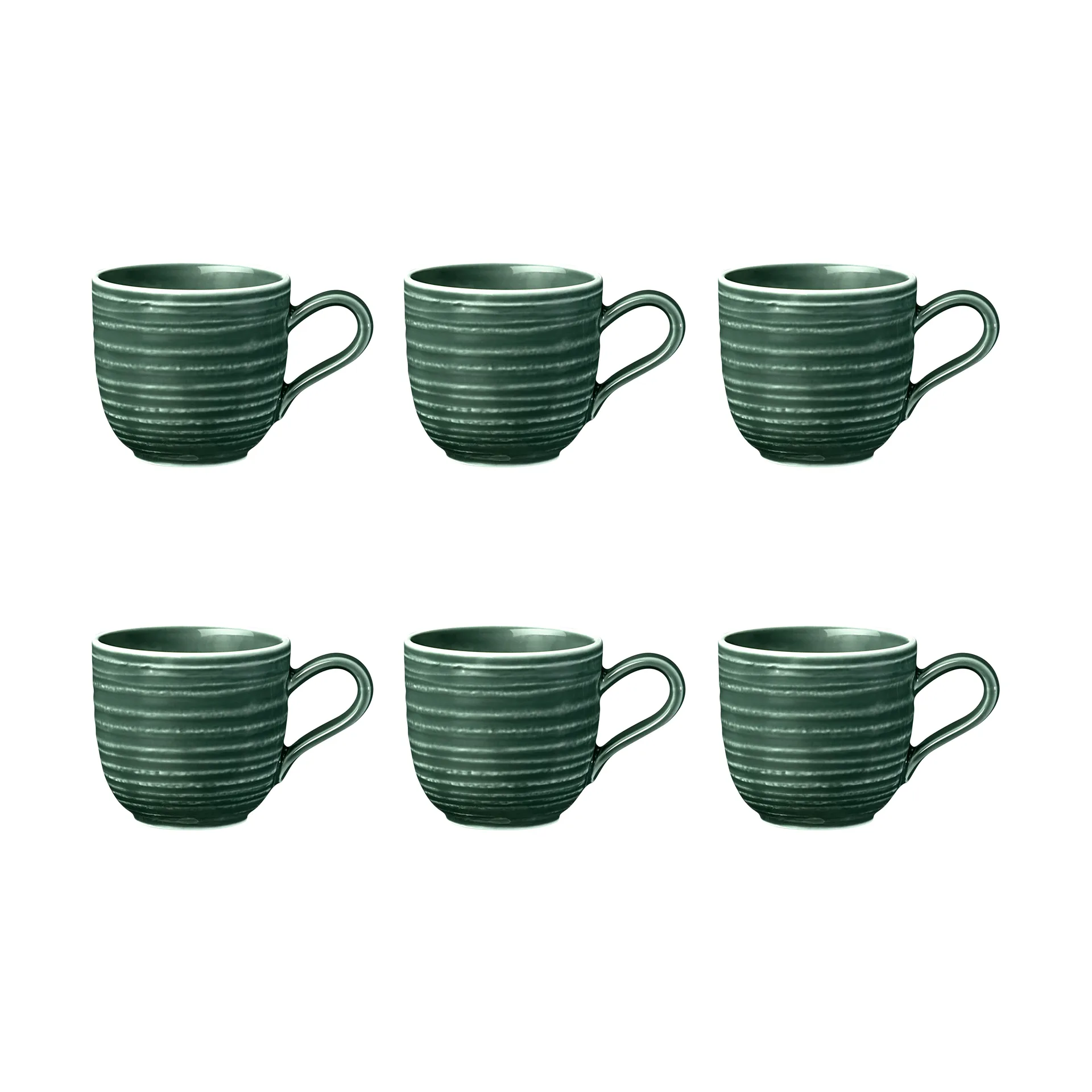 6 Tazas espresso Terra 9 cl, Moss Green Seltmann Weiden