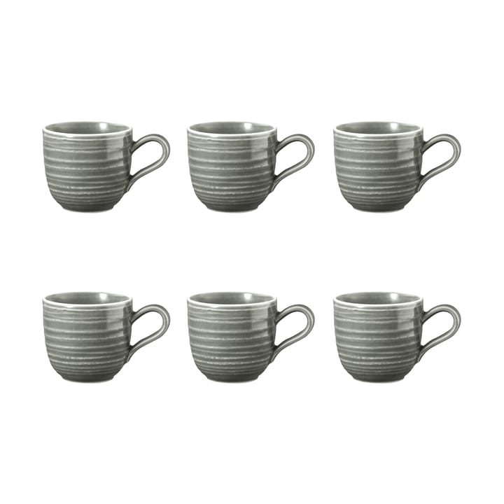 6 Tazas espresso Terra 9 cl - Pearl Grey - Seltmann Weiden