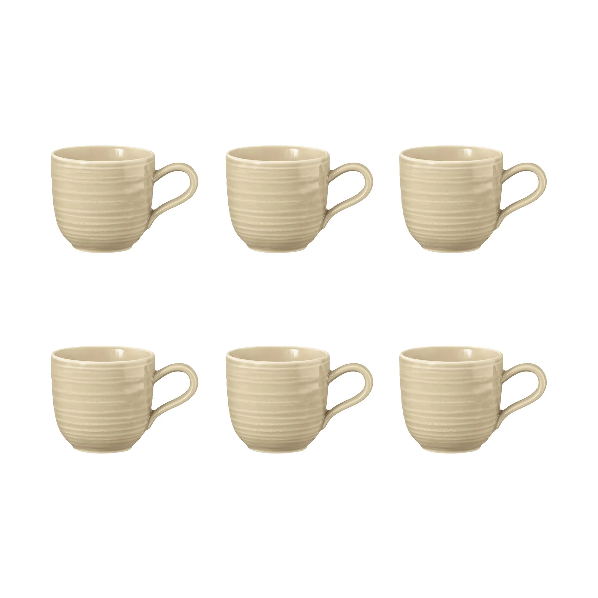6 Tazas espresso Terra 9 cl, Sand Beige Seltmann Weiden