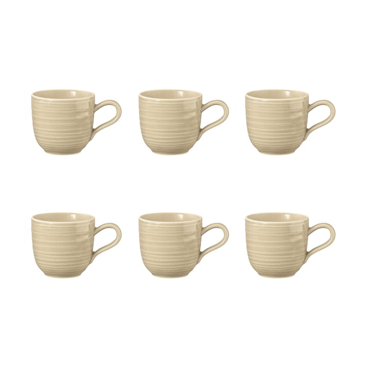 6 Tazas espresso Terra 9 cl - Sand Beige - Seltmann Weiden