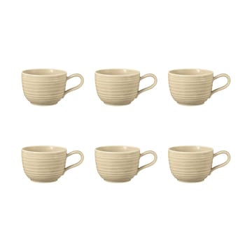 6 Tazas Terra 20 cl - Sand Beige - Seltmann Weiden