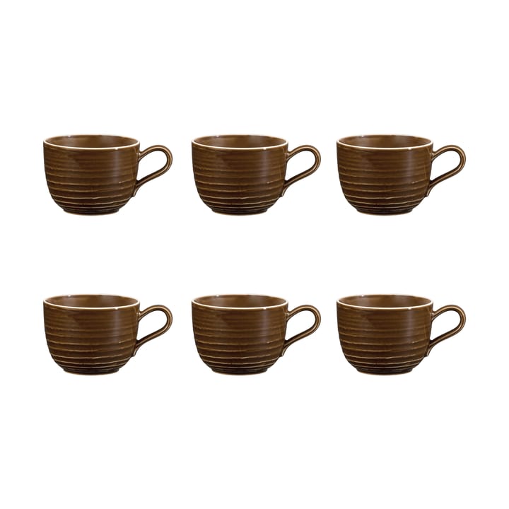 6 Tazas Terra 26 cl - Earth Brown - Seltmann Weiden