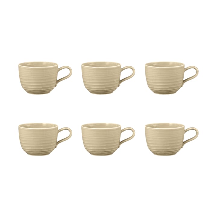 6 Tazas Terra 26 cl - Sand Beige - Seltmann Weiden