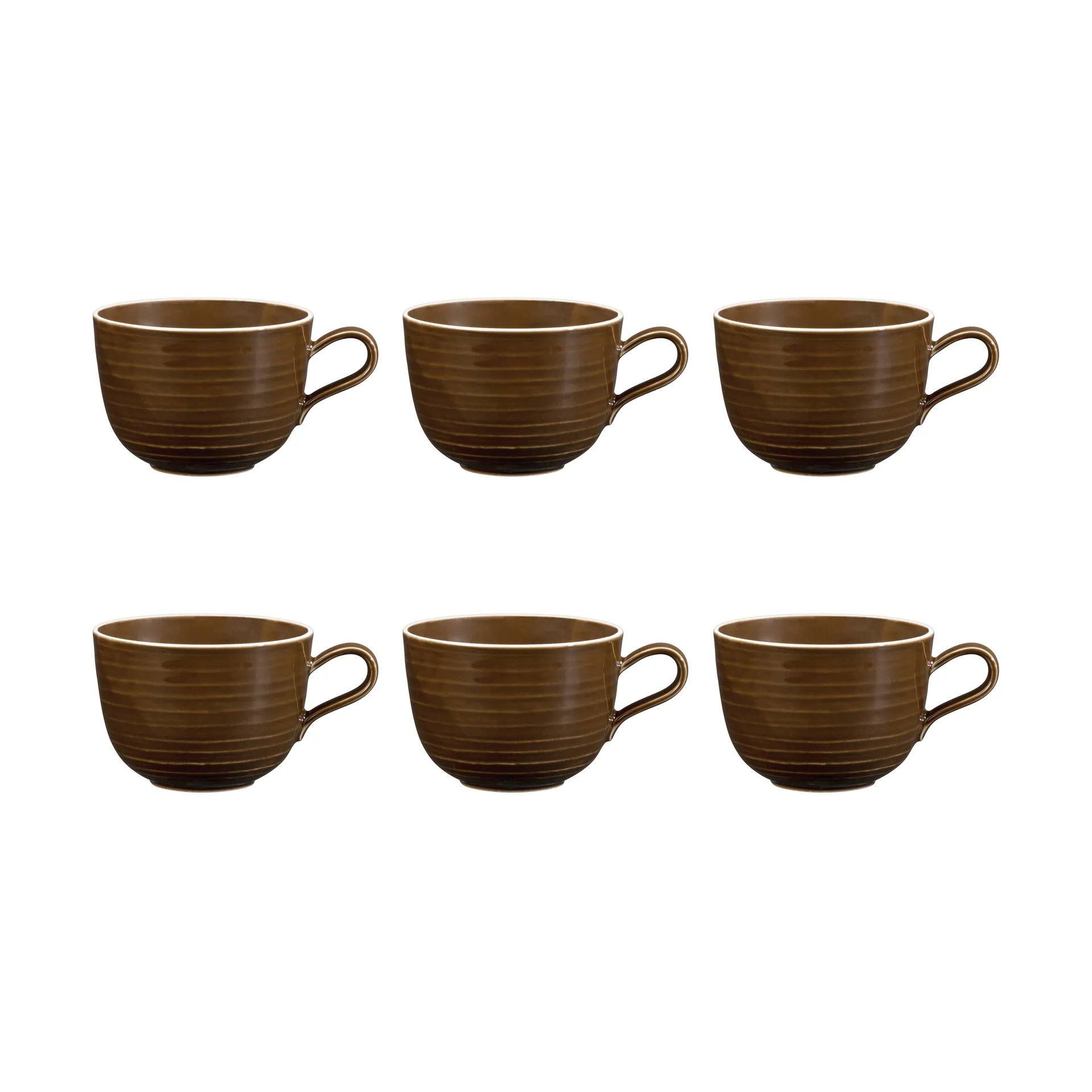 6 Tazas Terra 38 cl, Earth Brown Seltmann Weiden