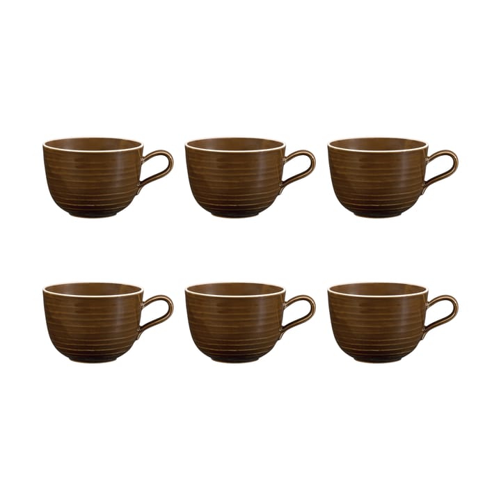 6 Tazas Terra 38 cl - Earth Brown - Seltmann Weiden