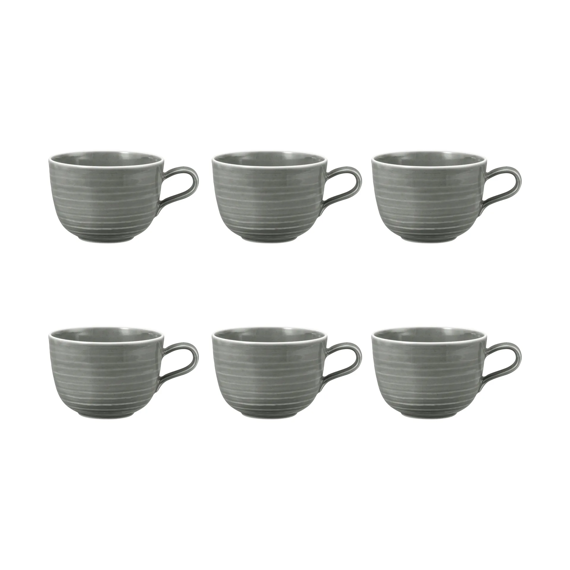 6 Tazas Terra 38 cl, Pearl Grey Seltmann Weiden