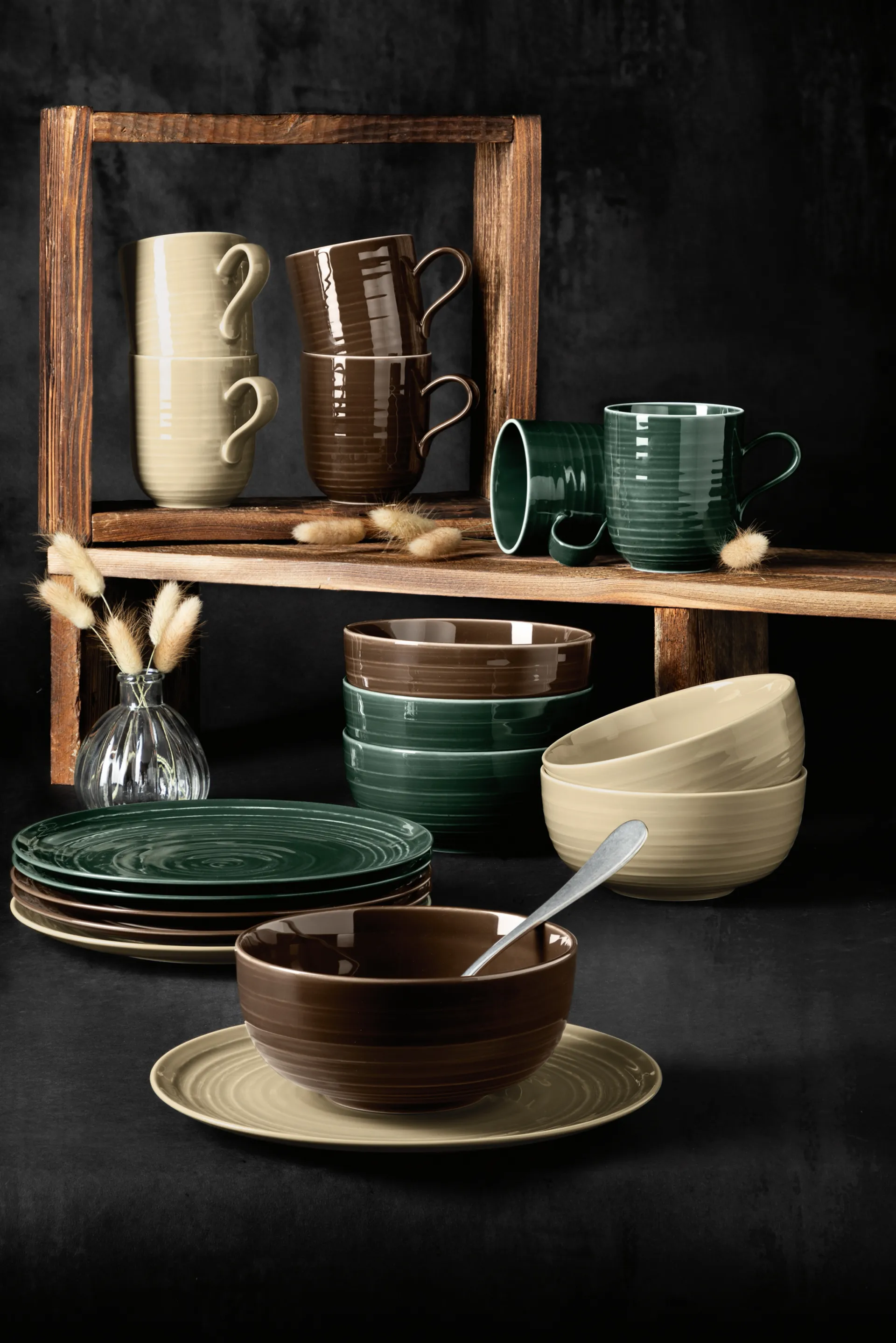 6 Tazas Terra 40 cl, Earth Brown Seltmann Weiden