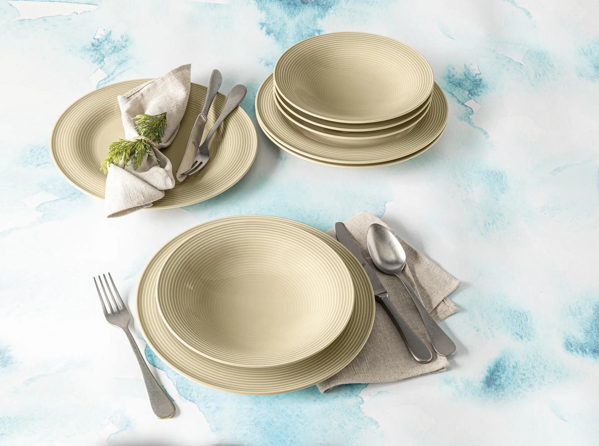 Vajilla Beat 12 piezas, Beige arena Seltmann Weiden