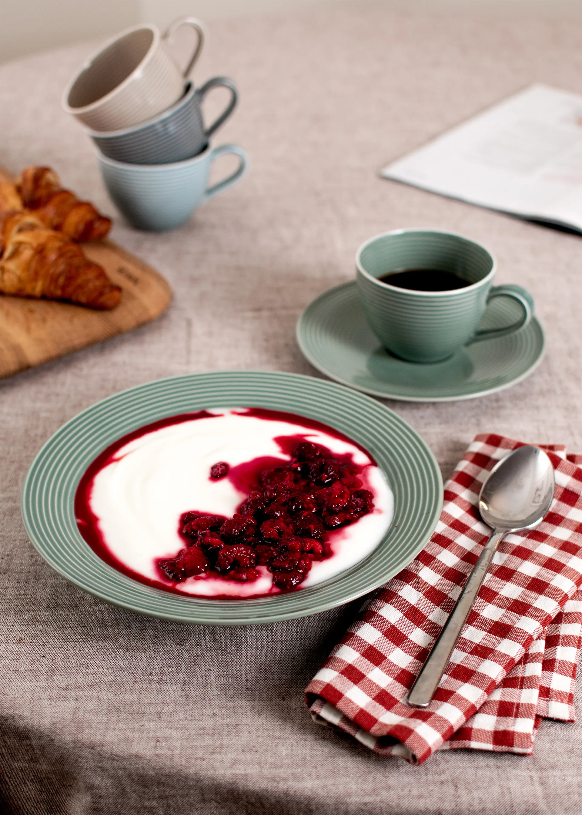 Vajilla Beat 12 piezas, Gris perla Seltmann Weiden