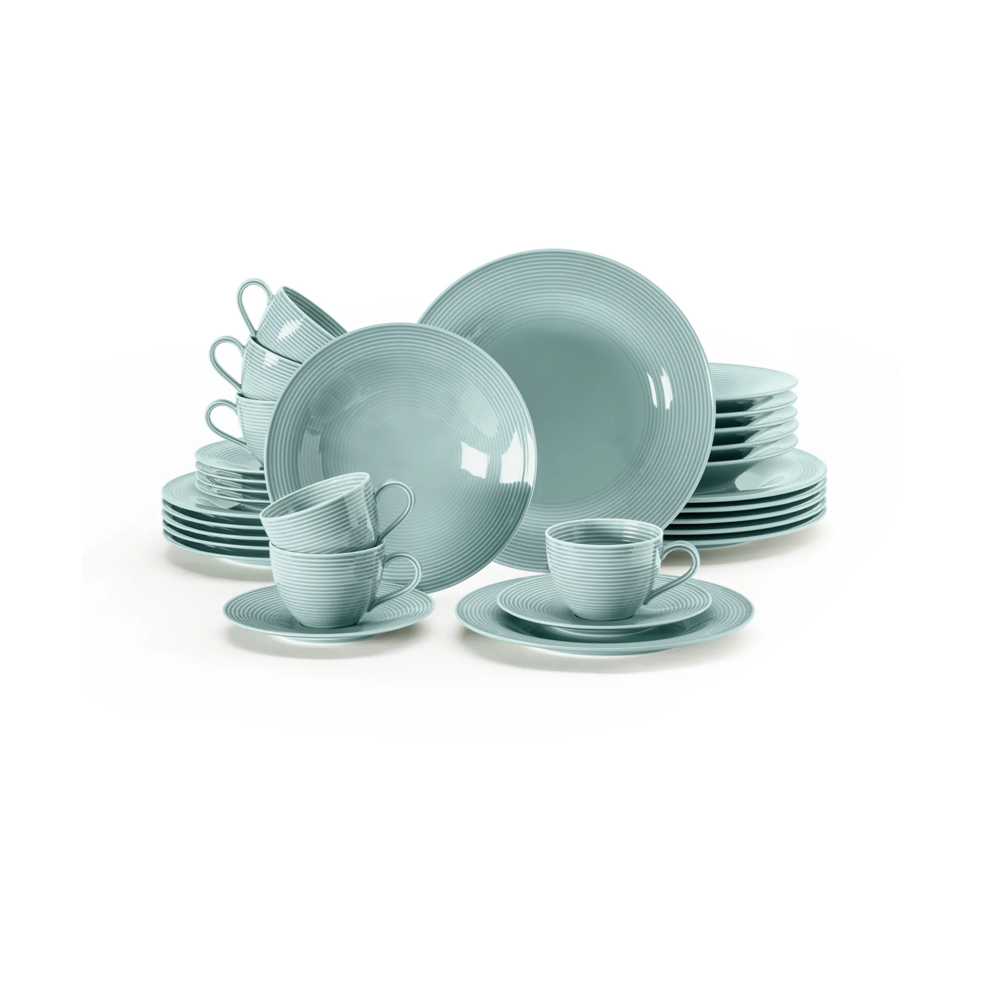 Vajilla Beat 30 piezas, Azul Ártico Seltmann Weiden
