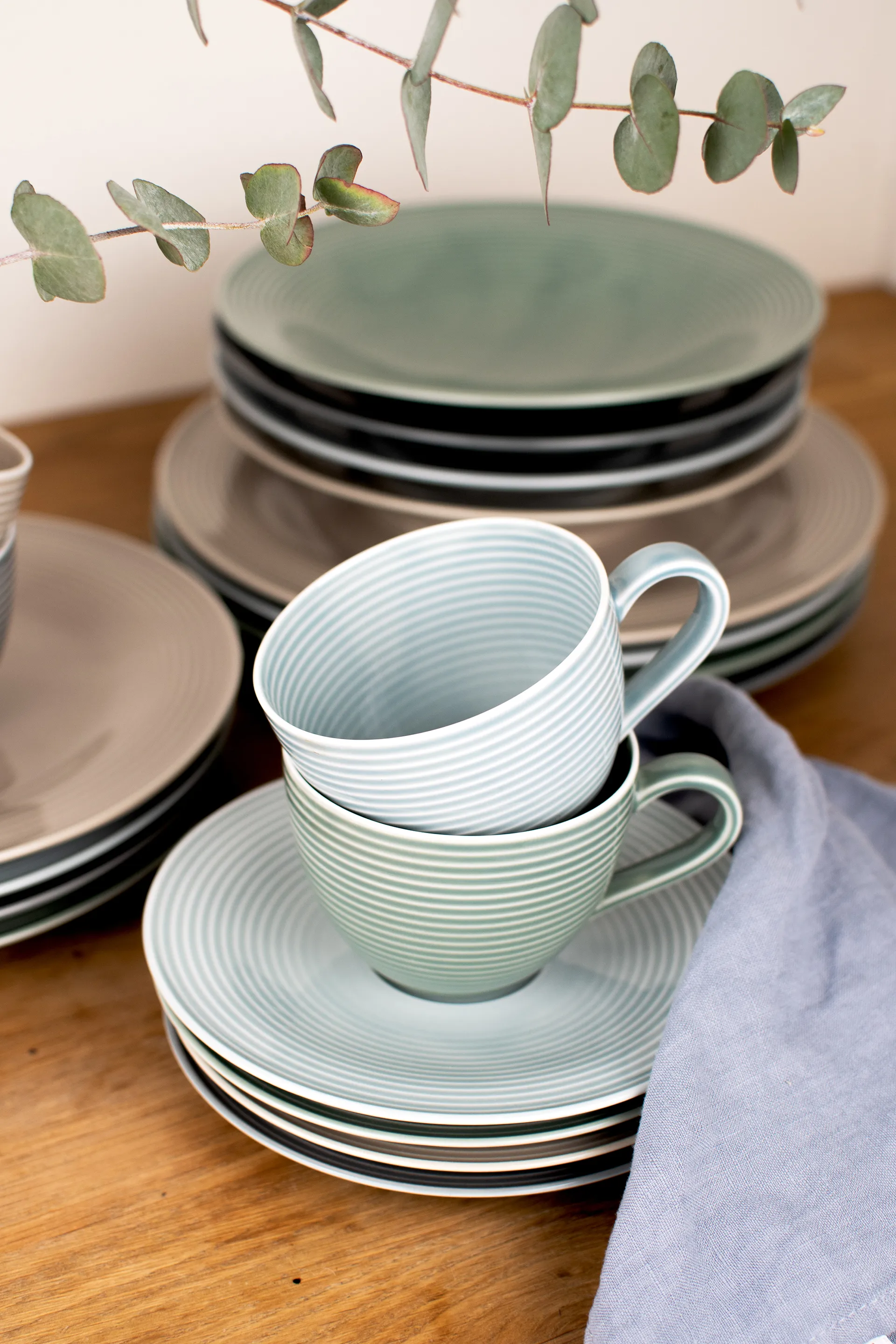 Vajilla Beat 30 piezas, Azul Ártico Seltmann Weiden