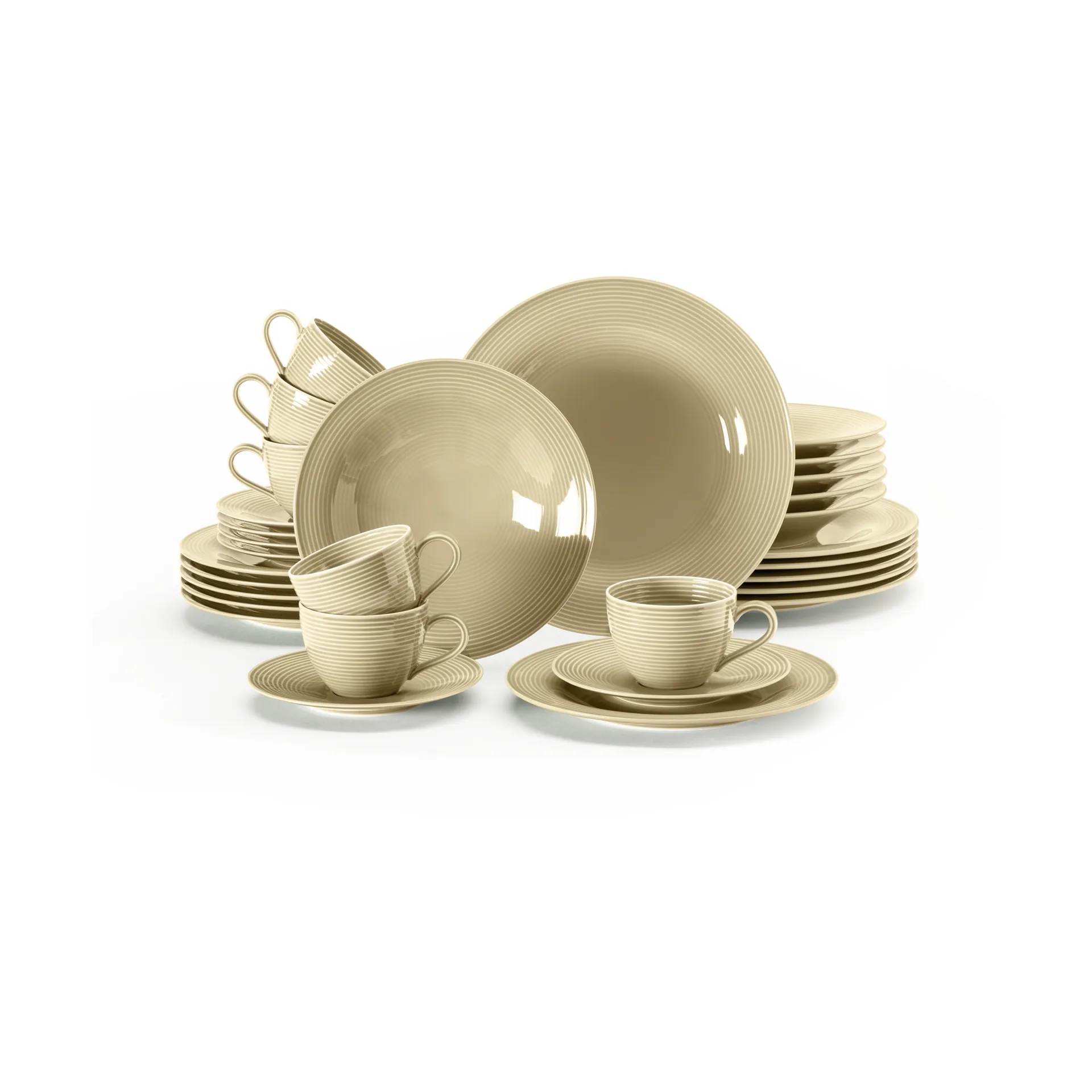 Vajilla Beat 30 piezas, Beige arena Seltmann Weiden