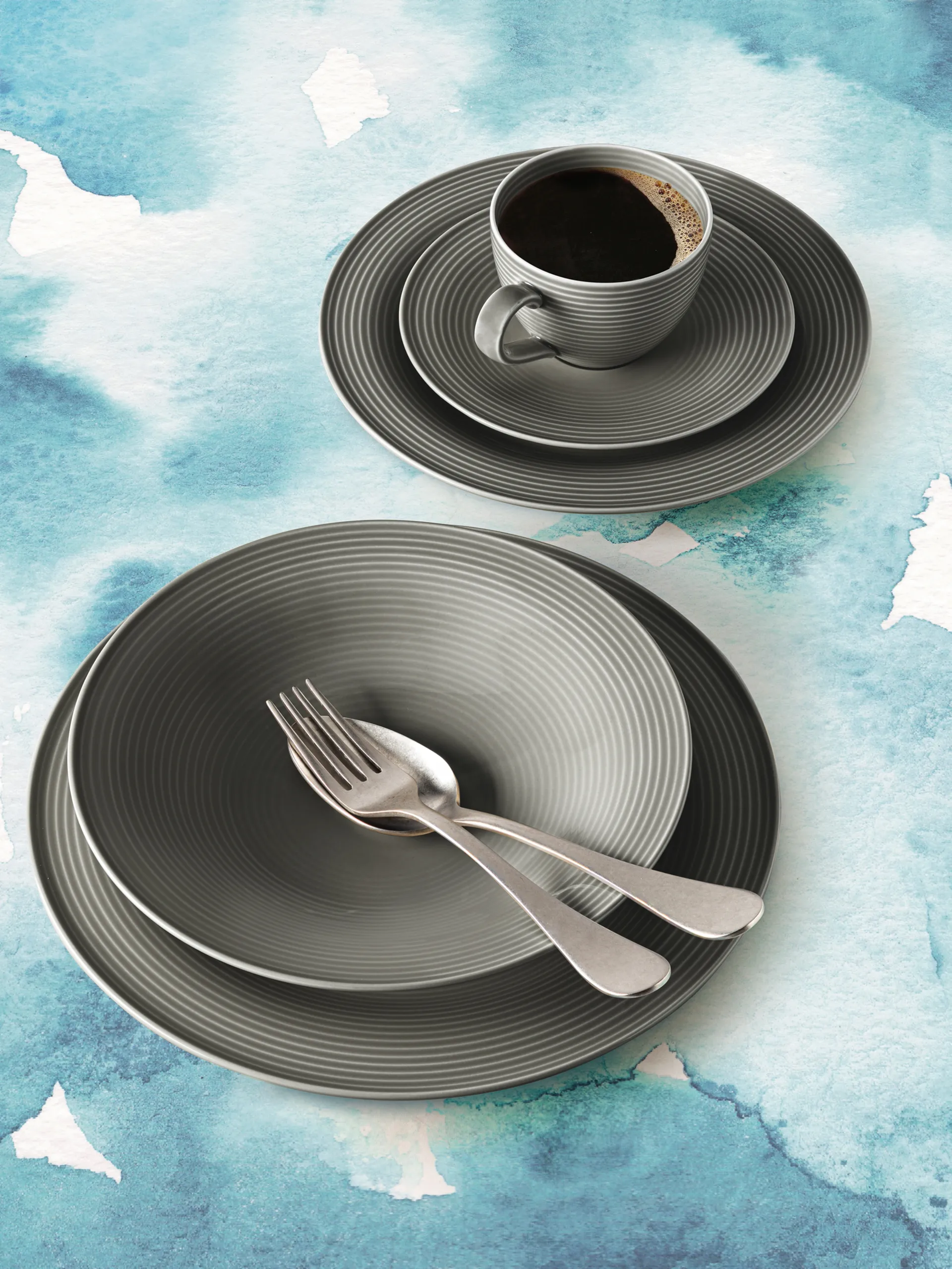 Vajilla Beat 30 piezas, Gris perla Seltmann Weiden