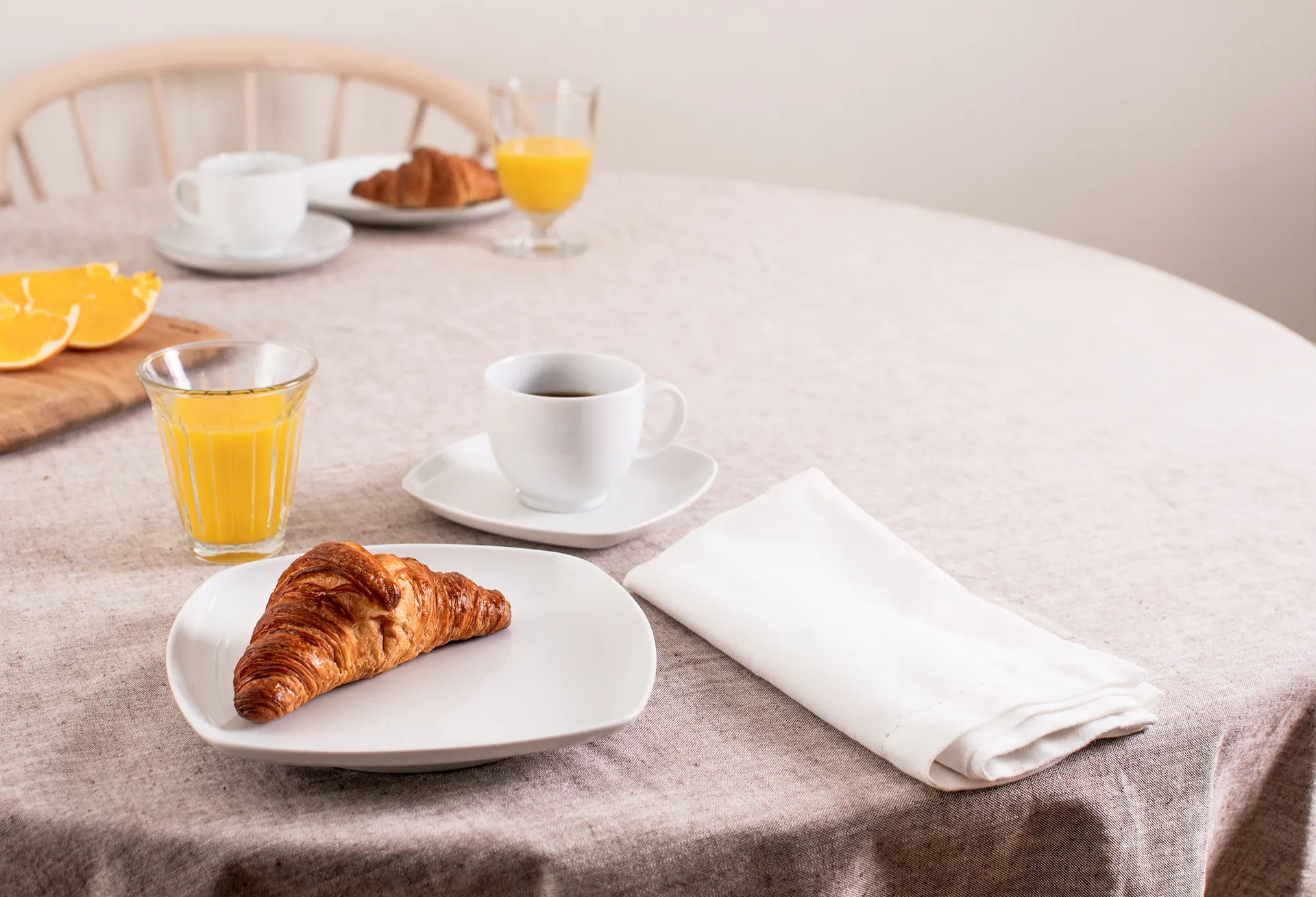 Vajilla de café Lido cuadrada 18 piezas, Blanco Seltmann Weiden