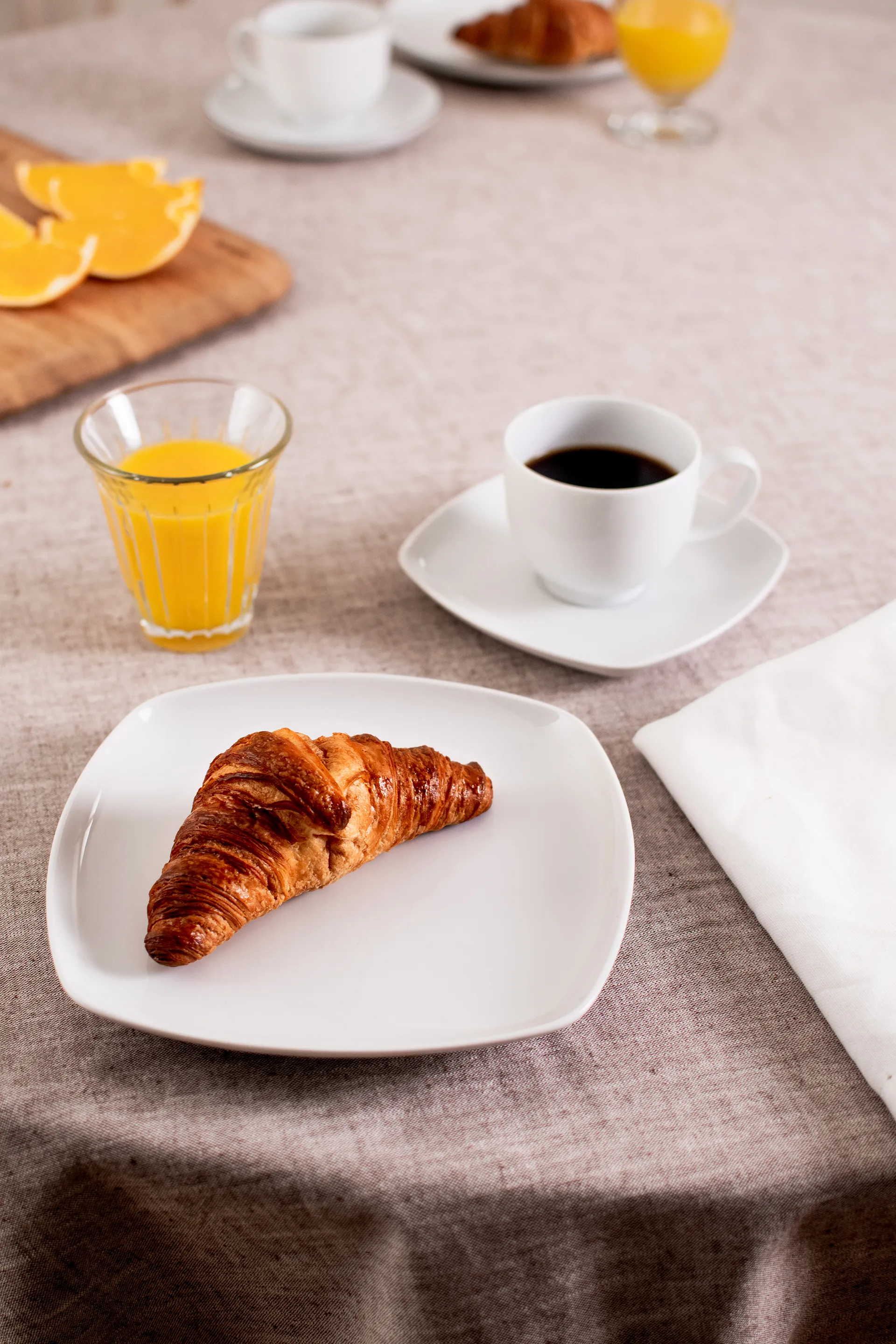 Vajilla de café Lido cuadrada 18 piezas, Blanco Seltmann Weiden