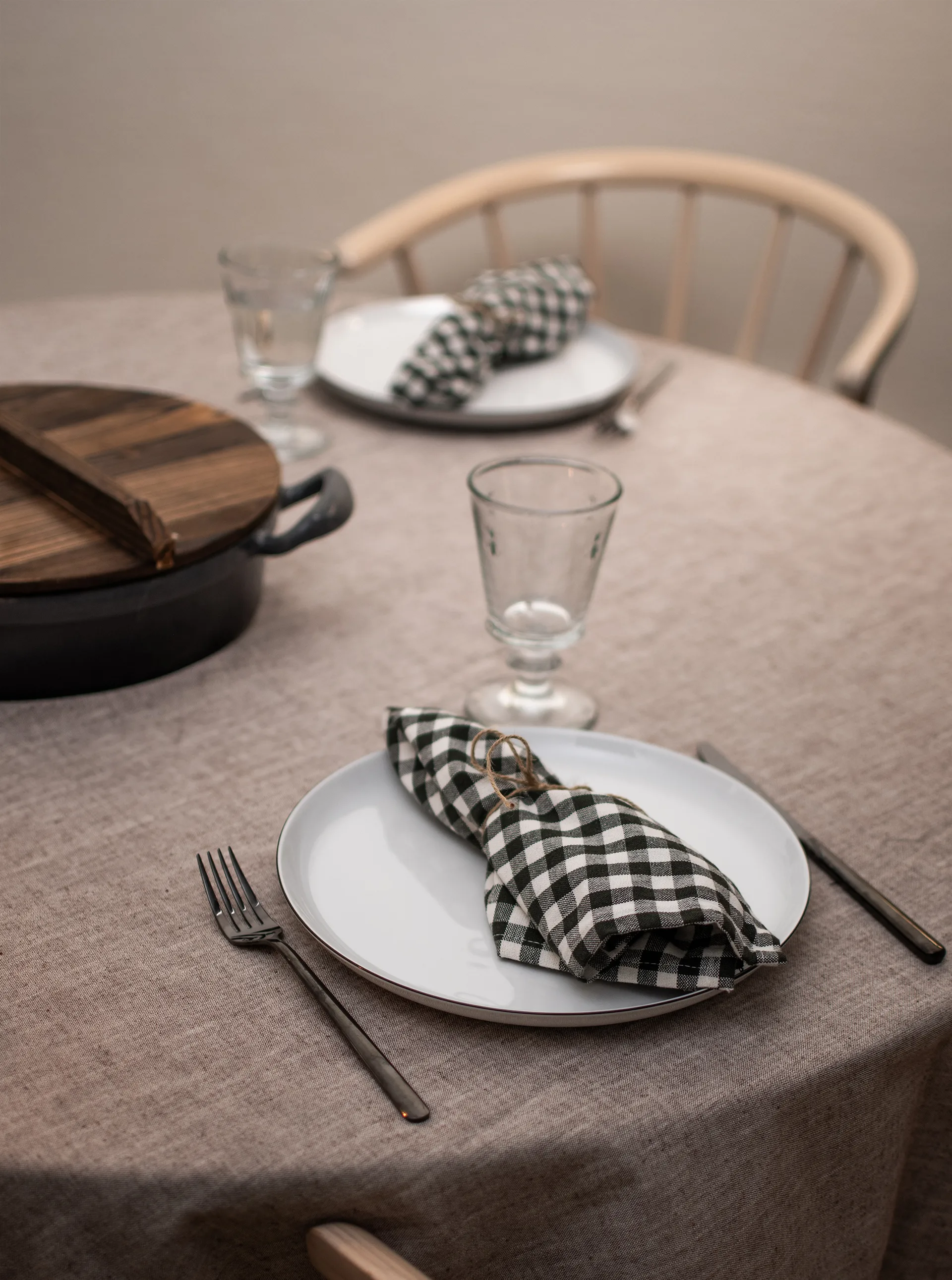 Vajilla Lido black line 12 piezas, Blanco con canto negro Seltmann Weiden