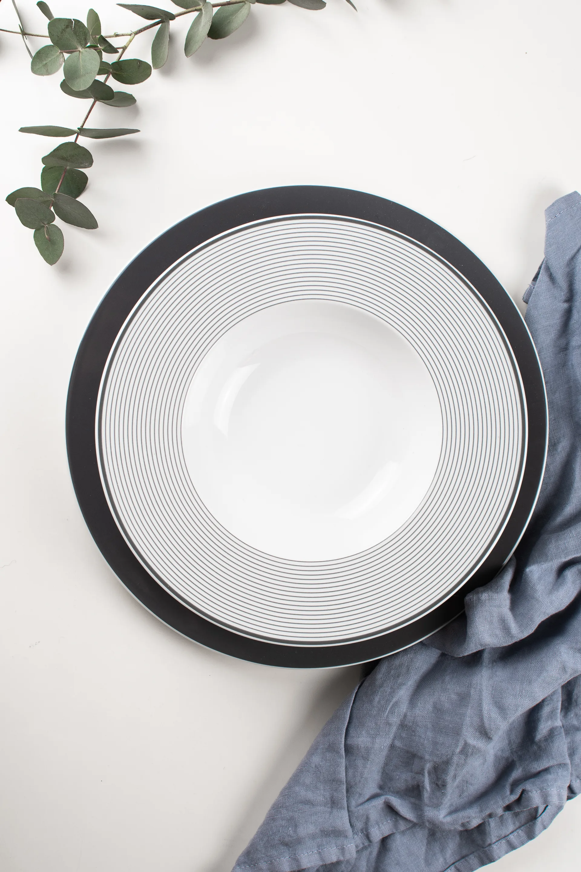 Vajilla No Limits 12 piezas, Antracit Seltmann Weiden