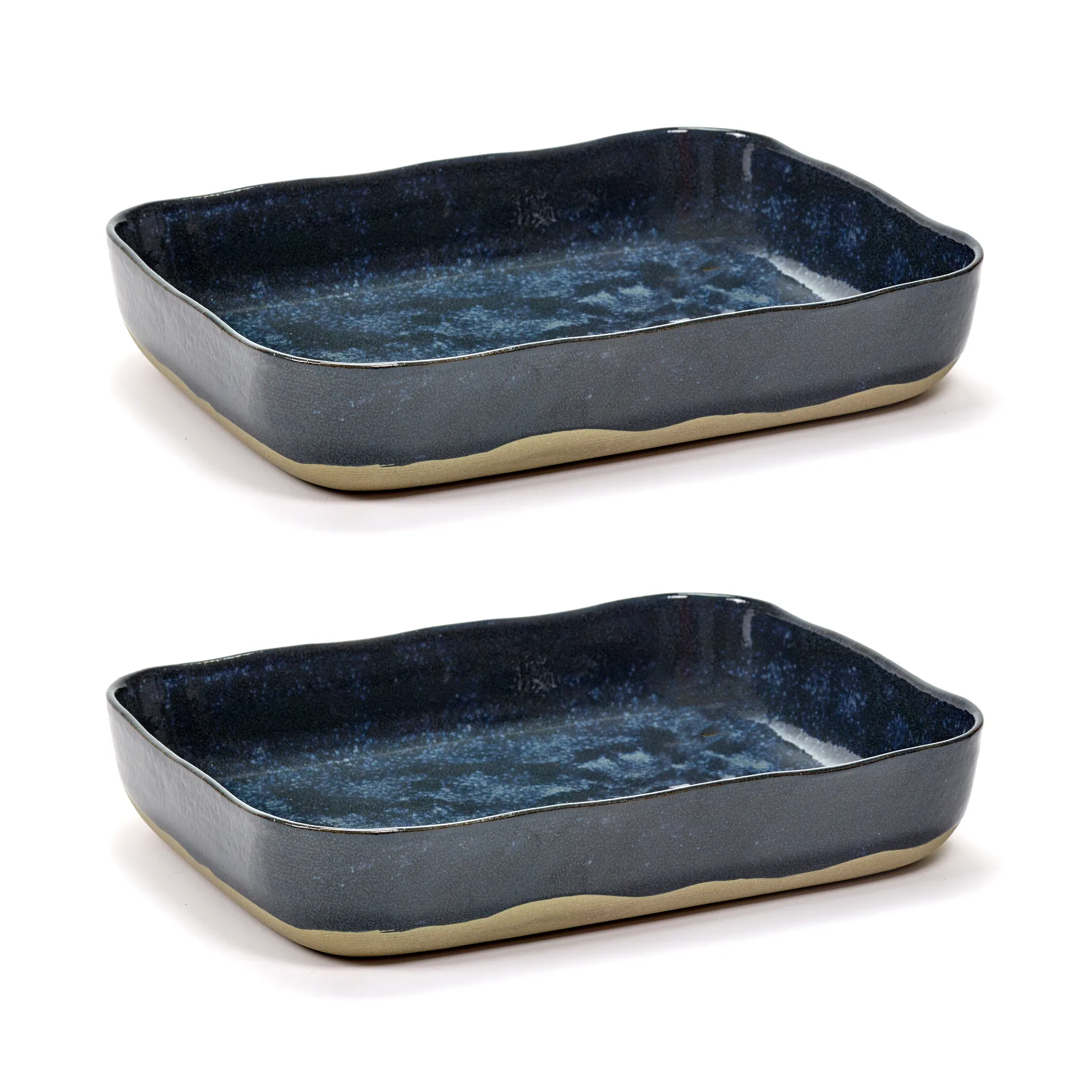 2 Moldes para horno La Nouvelle Table No10 22x30 cm, Blue Serax
